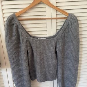 Zara Puff Sleeve Knit Sweater